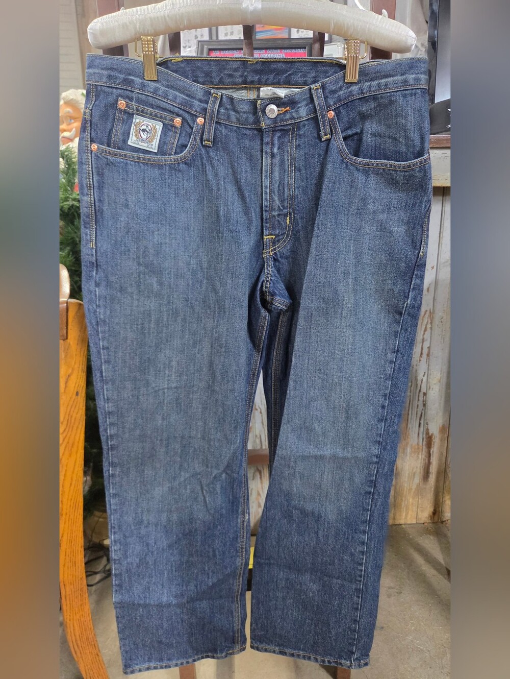 CINCH White Label Relaxed Fit Straight Leg Jeans Mens 34x30 Dark Wash Western